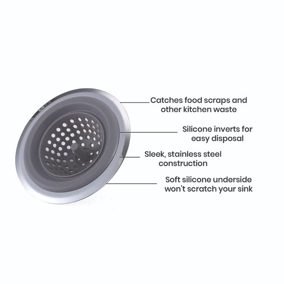 2-Pack: Silicone Multi-Purpose Clog-Free Kitchen Sink Strainer And Stopper - Picture 5 of 5